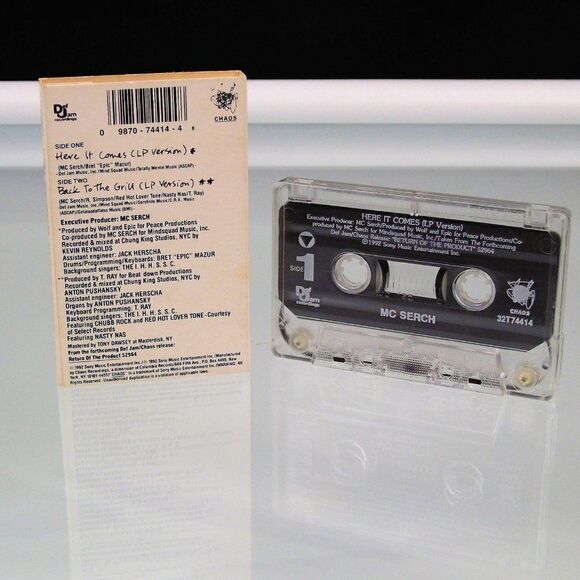 MC Serch Here It Comes Cassette Single - Picture 4 of 4